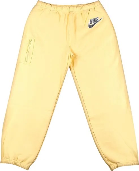 Спортивные брюки Supreme x Nike Cargo Sweatpant 'Pale Yellow', желтый