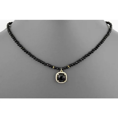 Бусы Minera, оникс, агат, длина 41 см