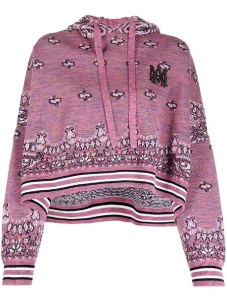 AMIRI худи Space Dye Bandana, фиолетовый