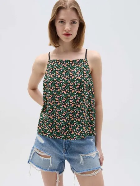 Майка из вискозы fantasia Ovs, цвет pink/green
