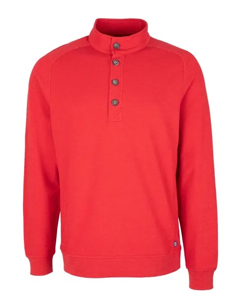 Мужской пуловер с капюшоном Cutter & Buck Saturday из смеси хлопка, цвет Red Heather