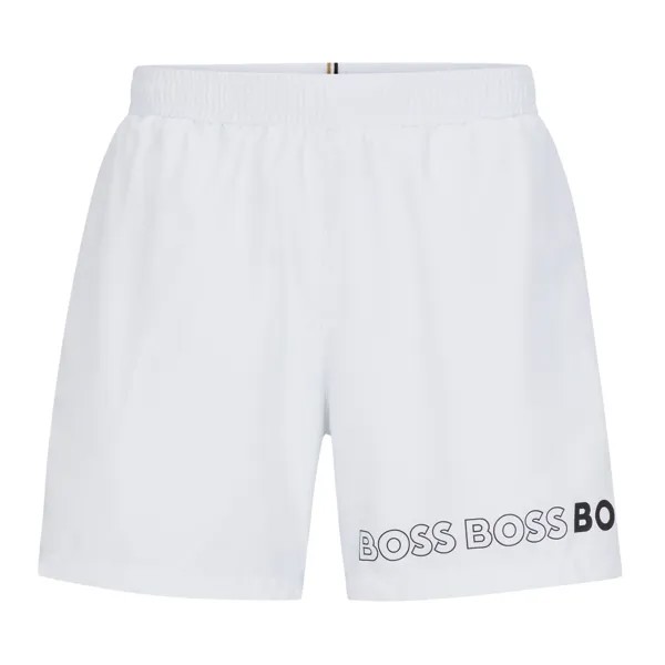 Купальные шорты Hugo Boss With Repeat Logos, белый