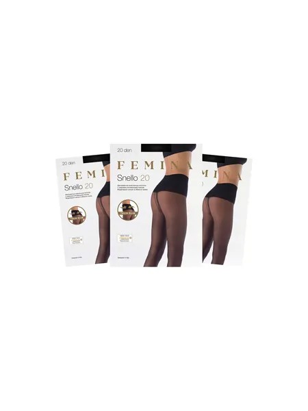 Комплект колготок женских FEMINA Snello 20 черных 4 (L)