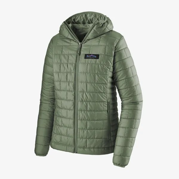 Женская толстовка Nano Puff Fitz Roy Trout Patagonia, цвет Hemlock Green