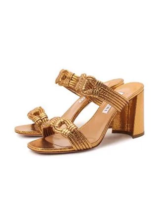 Кожаные мюли Noah 85 Aquazzura