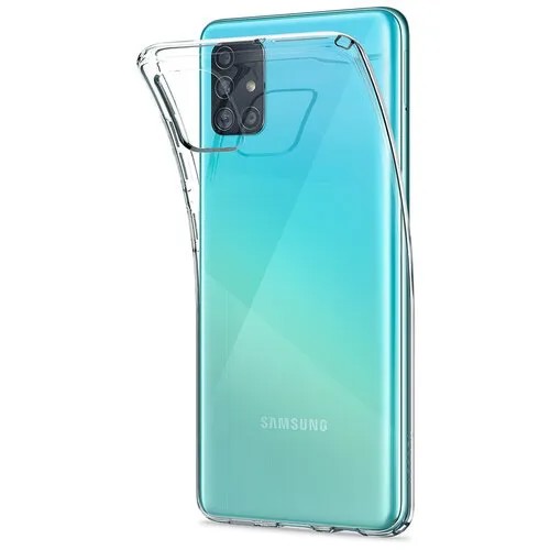Чехол силиконовый для Samsung Galaxy A51 прозрачный