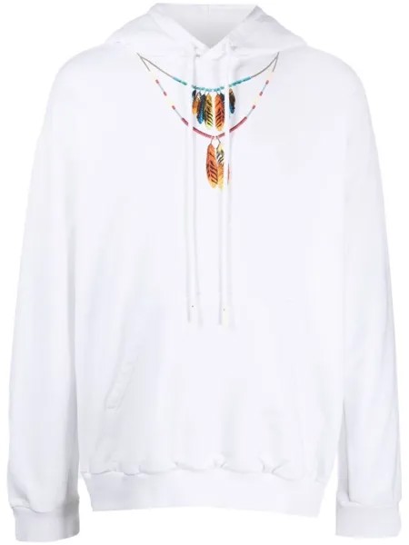 Marcelo Burlon County of Milan худи с перьями, белый