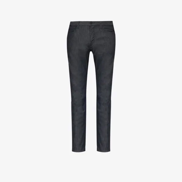 Джинсы узкого кроя j45 плотностью 8 унций Emporio Armani, цвет denim nero