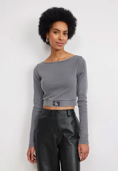 Блузка с длинными рукавами Calvin Klein Jeans, черный
