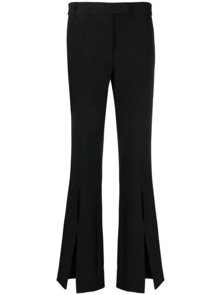 Versace Jeans Couture расклешенные брюки с логотипом, черный