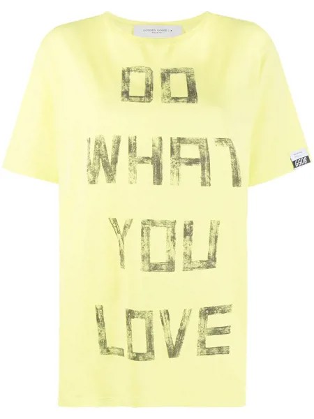 Golden Goose футболка с принтом Do What You Love