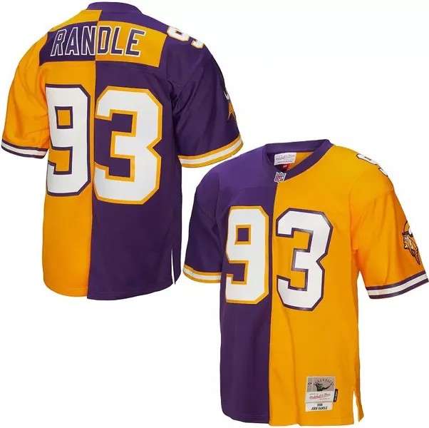 Мужская майка Mitchell & Ness Minnesota Vikings John Randle # 93, 1998 г., сплит-возврат
