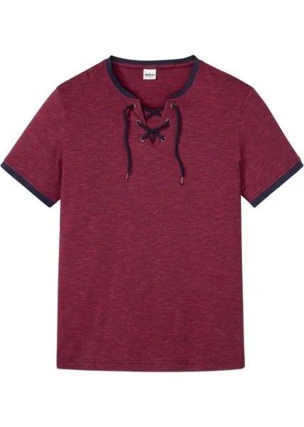 Футболка со шнуровкой John Baner Jeanswear, синий