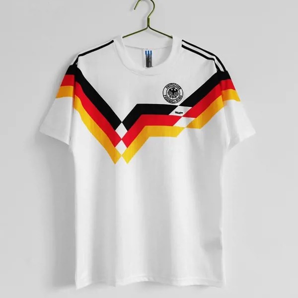 Ретро 1990 Германия Главная Джерси Мужская Classci Национальная сборная Футболка Спортивная одежда Топ