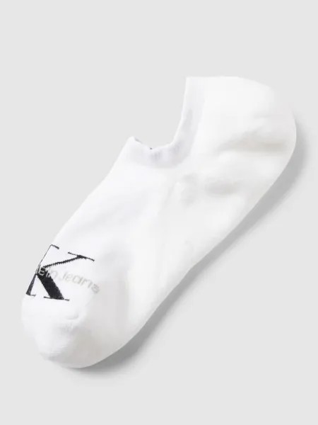 Носки-кроссовки с принтом этикетки, модель MEN FOOTIE Calvin Klein Jeans, белый