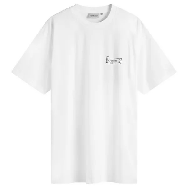 Футболка Carhartt Wip Stamp T-Shirt, цвет White & Black