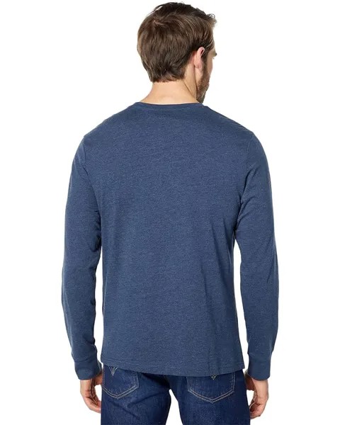 Футболка U.S. POLO ASSN. Long Sleeve Crew Neck Tee, цвет Rinse Blue Heather