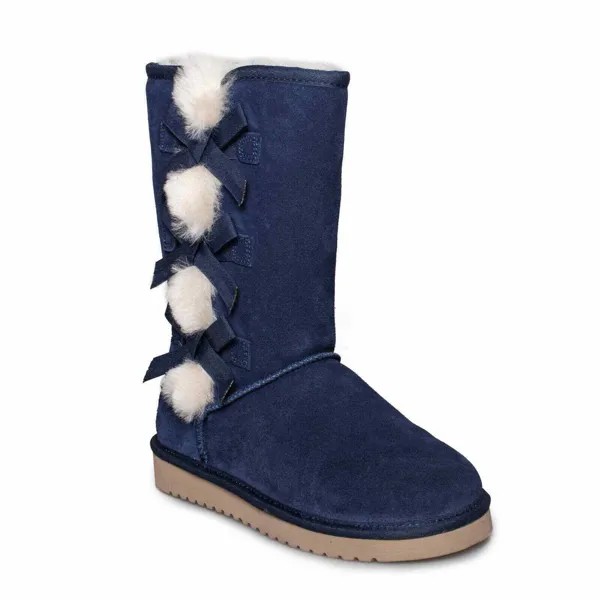 Женские кроссовки Koolaburra by UGG Victoria Tall Insignia синего цвета 36 евро США 5