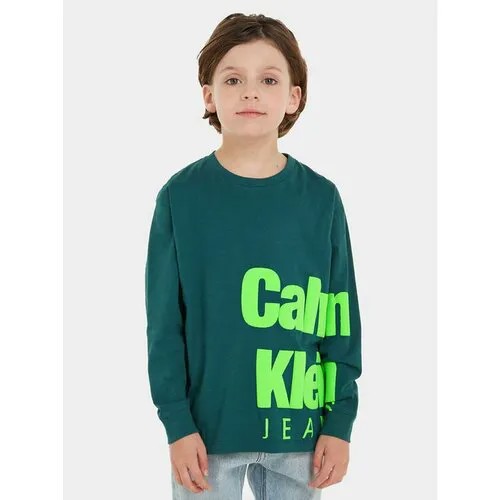 Лонгслив Calvin Klein Jeans, размер 16Y [METY], зеленый