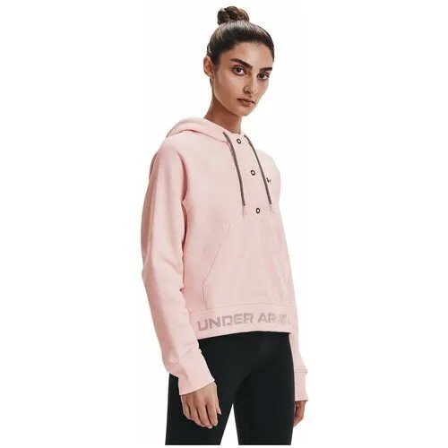 Толстовка Under Armour Rival Fleece Mesh Hoodie Розовый LG 1365844-685