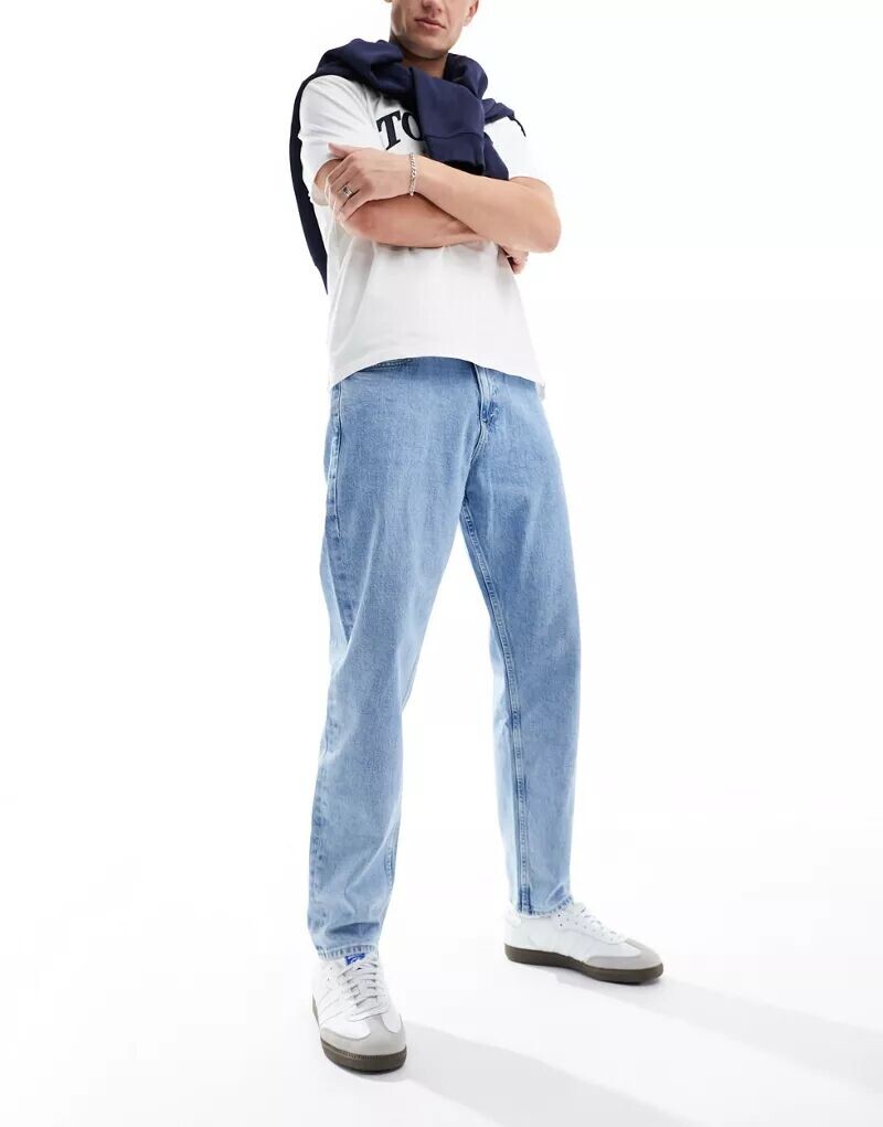 Голубые джинсы свободного кроя Tommy Jeans