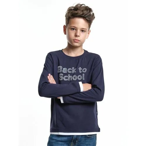 Лонгслив Mini Maxi, размер 140, синий