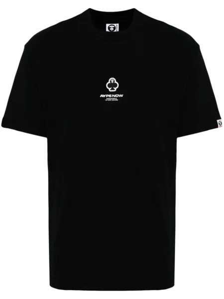 Футболка с логотипом AAPE BY *A BATHING APE, черный