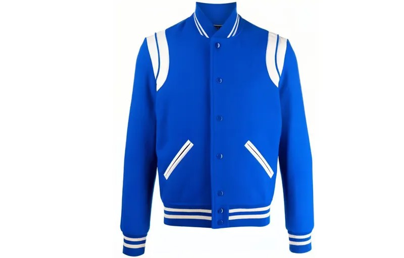 SAINT LAURENT Мужская бейсбольная майка, цвет Blue