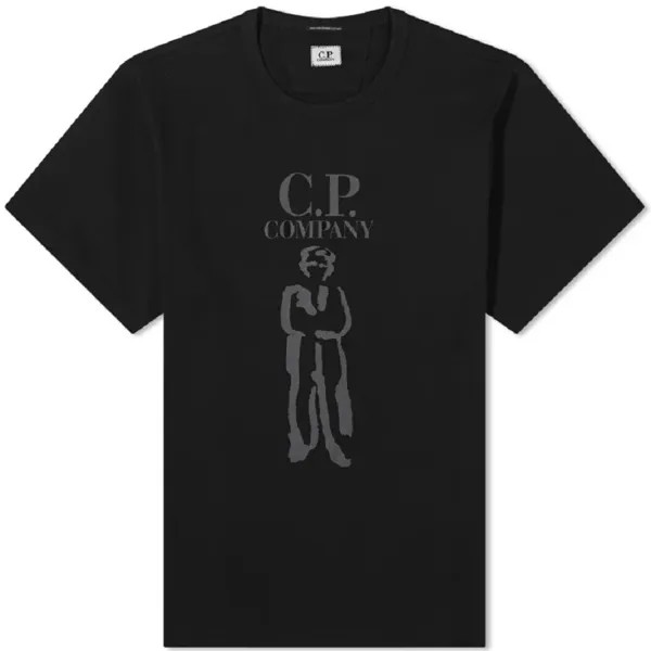 Футболка C.p. Company 30/2 Mercerized Jersey Twisted British Sailor, черный