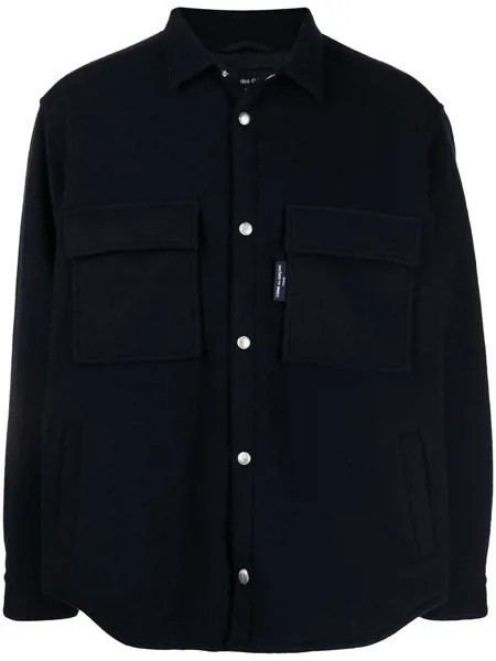 Comme Des Garçons Homme chest-pocket wool shirt jacket