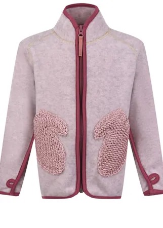 Розовая спортивная куртка из флиса Molo