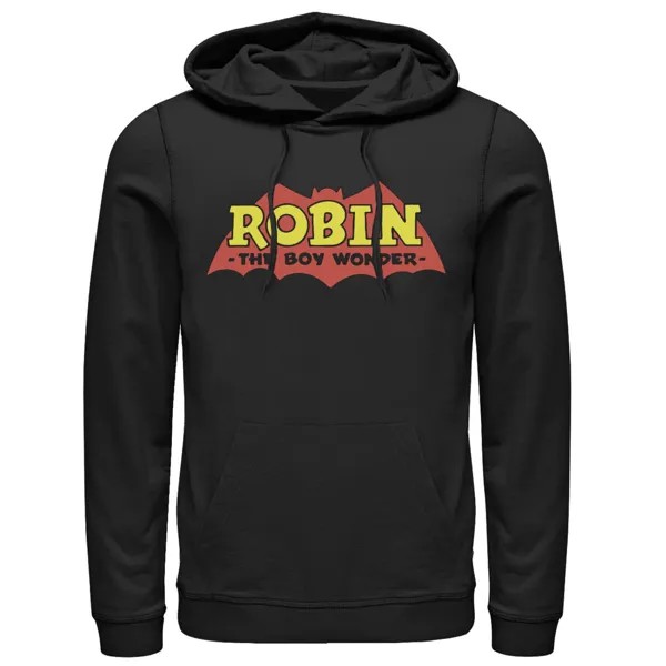 Мужская классическая толстовка с логотипом Robin The Boy Wonder DC Comics, черный