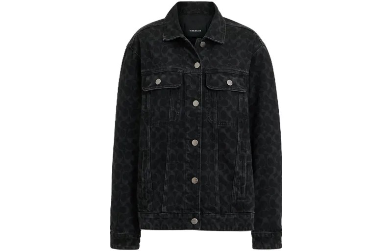 Женская джинсовая куртка COACH, цвет Black