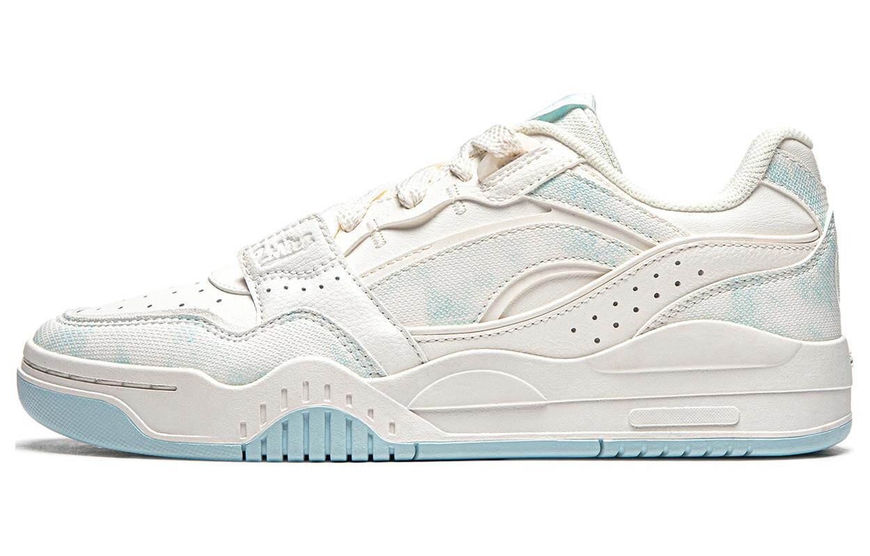 Кроссовки LINING Yuebai Skateboarding Shoes Women's Low-top Mist White, белый