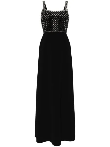 Jenny Packham вечернее платье Moon с кристаллами, черный