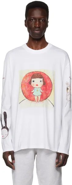 Белая футболка с длинным рукавом Lonesome Puppy Stella McCartney