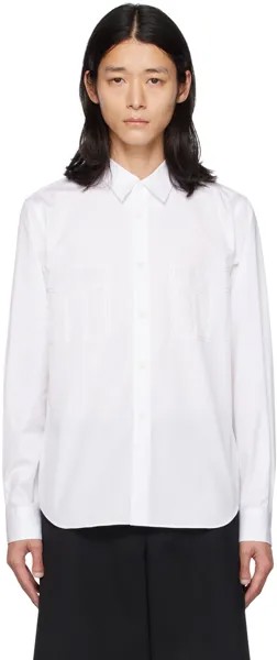 Белая рубашка с вышивкой Comme Des Garcons, цвет White