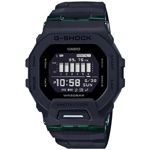 Наручные часы CASIO G-Shock, черный, зеленый