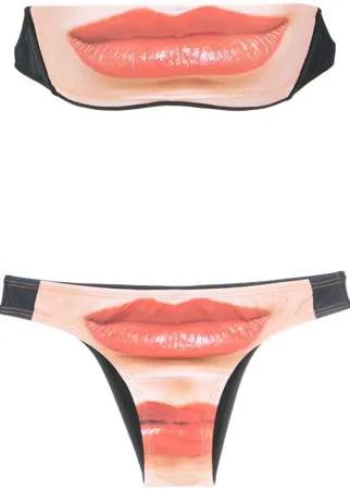 Amir Slama lips bikini set