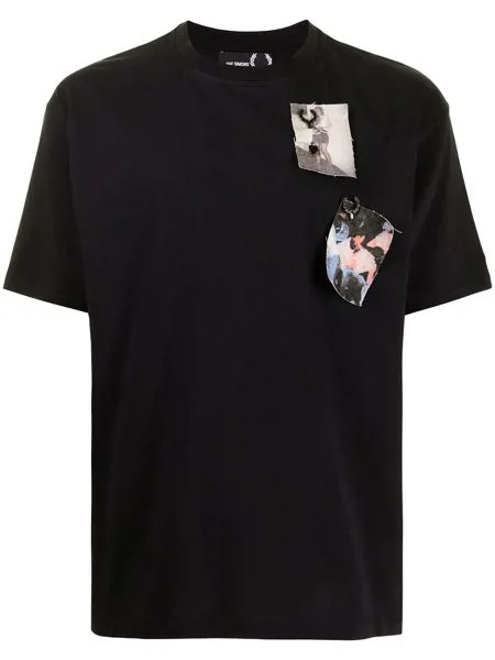 Raf Simons X Fred Perry футболка с нашивками