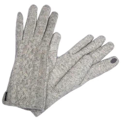 Вязаные перчатки HUPPA ETTA, светло-серый 90028, размер 7