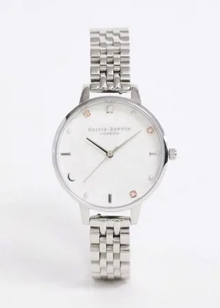 Серебристые наручные часы Olivia Burton OB16GD30-Серебряный