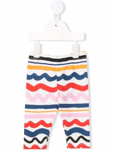 Stella McCartney Kids легинсы с абстрактным принтом