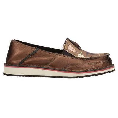 Ariat Cruiser Metallic Moccasins Womens Brown, Brown Flats Casual 10042524