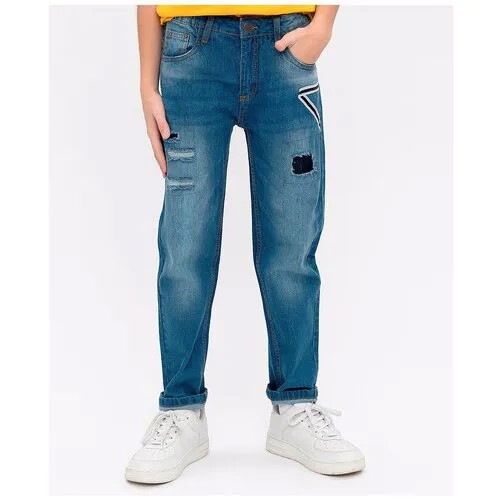 Синие джинсы Regular Fit, цвет синий, размер 158*76*66