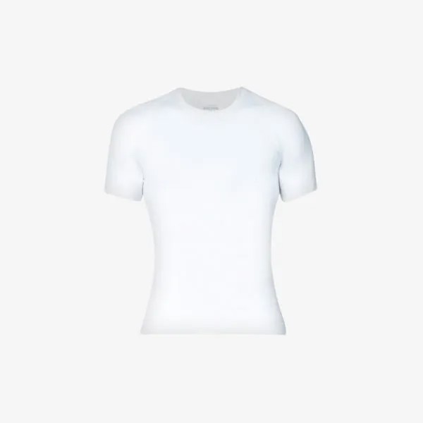 Бесшовная футболка из эластичного джерси Ultra-Sculpt с круглым вырезом Spanx, белый