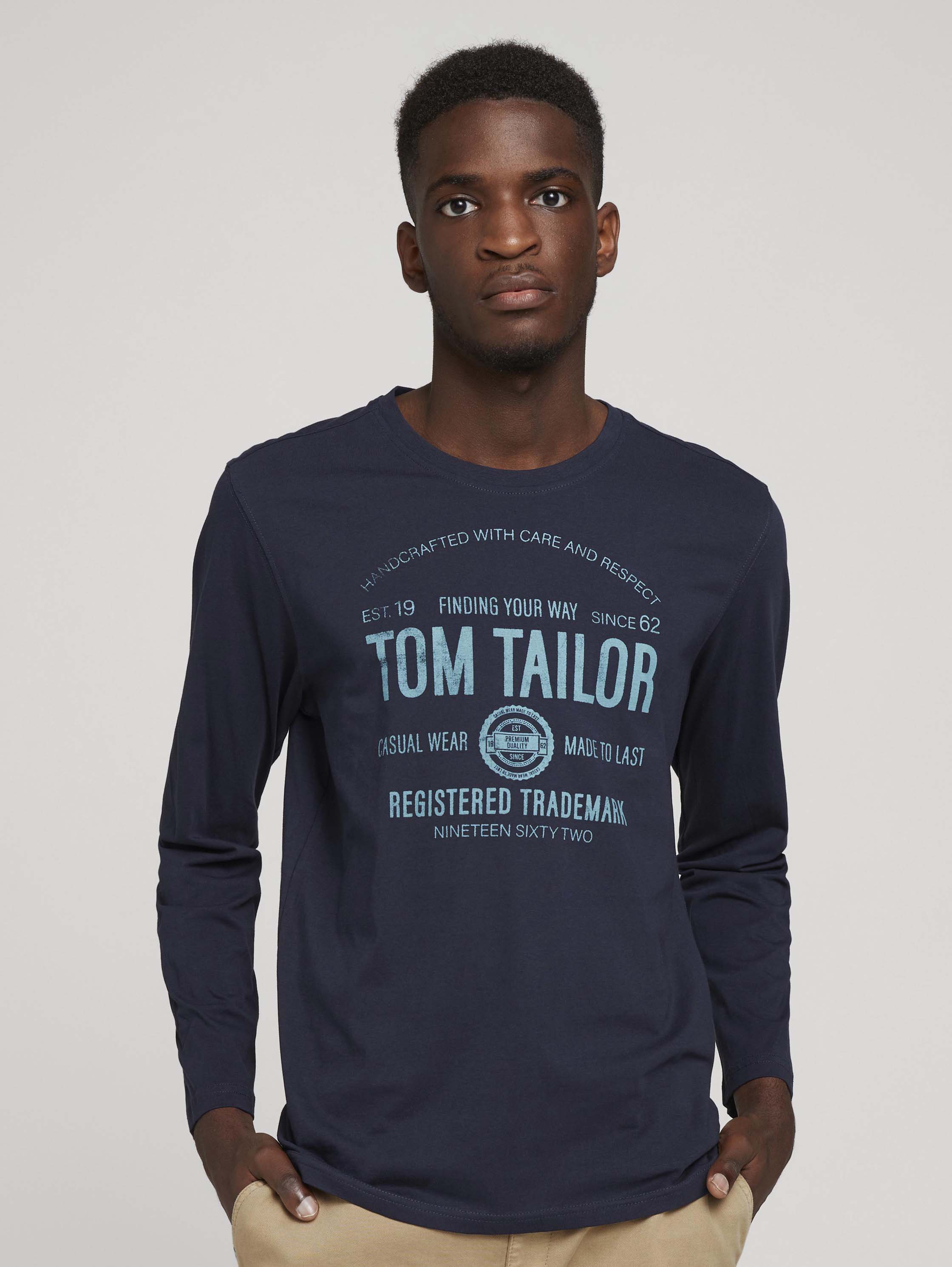 Лонгслив мужской 1027417 TOM TAILOR синий XL
