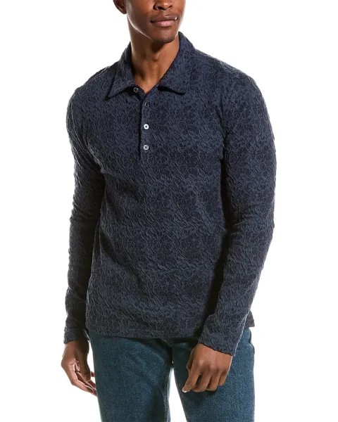Рубашка поло легкого кроя John Varvatos Newport, синий