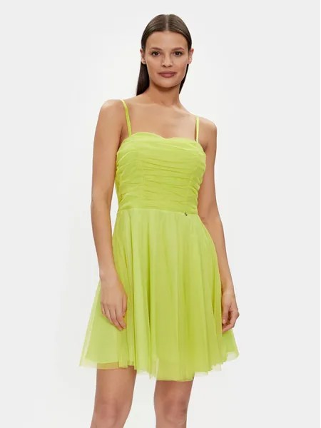 Коктейльное платье трапециевидного кроя Rinascimento, зеленый