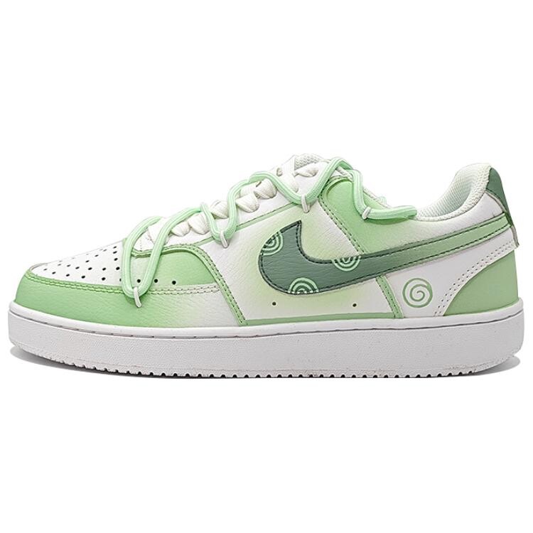Кроссовки Nike Court Vision 1 Skateboarding Shoes Women's Low-top White/green, зеленый